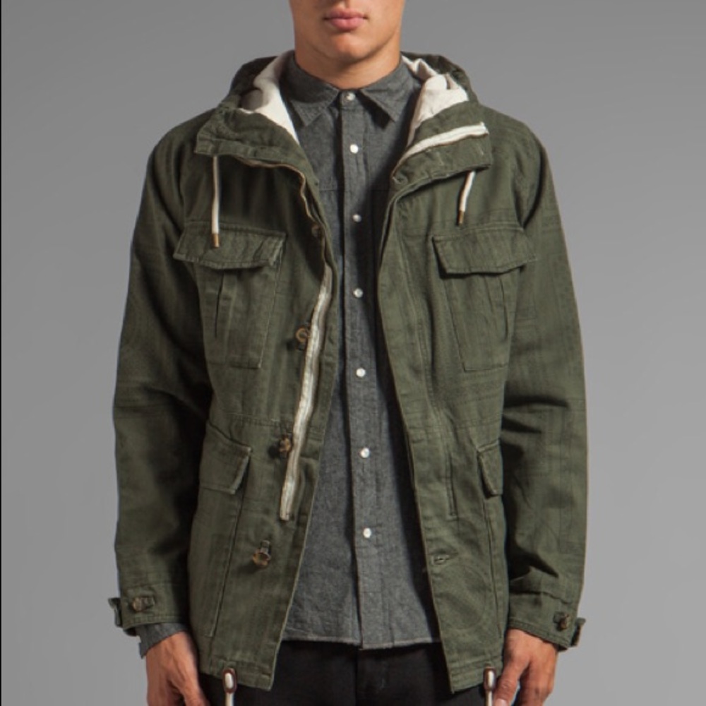 Deus Ex Machina Gordon Jacket Size L in Army Green
